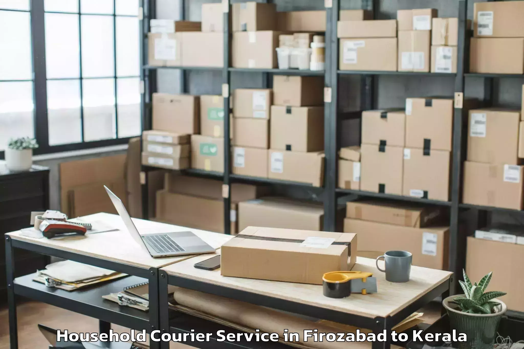 Affordable Firozabad to Panthalam Household Courier